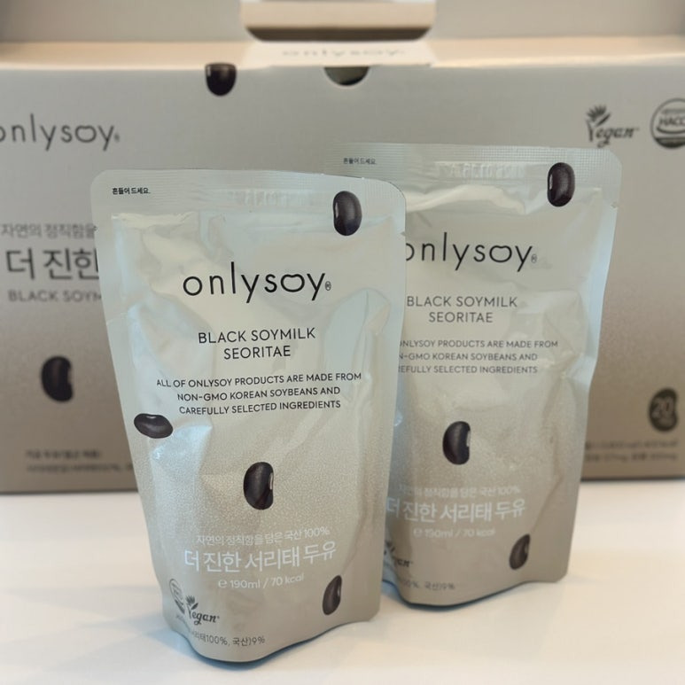 더 진한 서리태 콩물 두유 190ml x 20개 4