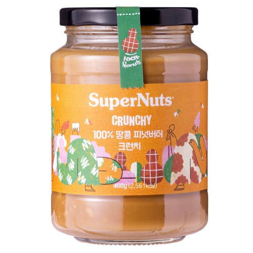 슈퍼너츠 100% 땅콩 크런치 땅콩버터 460g 2