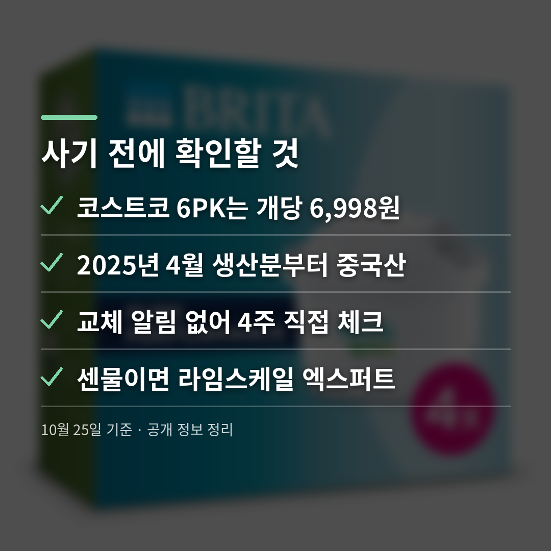사기 전에 확인할 것 - brita maxtra pro filter